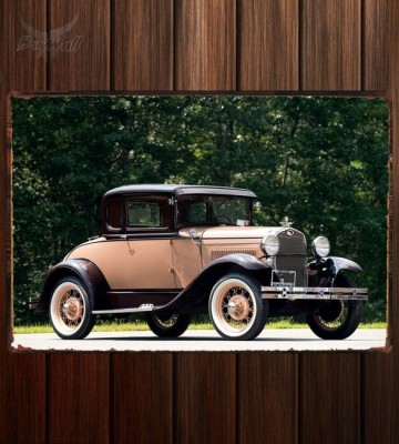 Металлическая табличка Ford Model A Deluxe Coupe